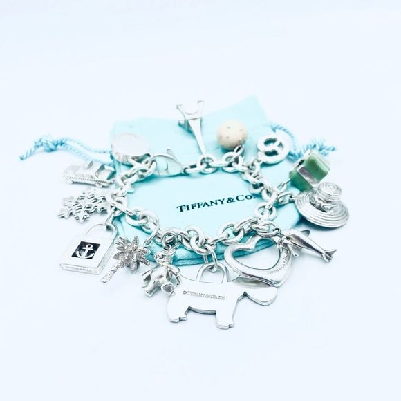 NOT FOR SALE Authentic TIFFANY & CO Multi Charm Bracelet - Picture 10 of 17
